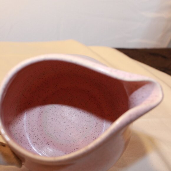 Bauer Mid Century Pink Speckled 4.5" Pitcher - Vintage Retro Grannycore - EUC - Picture 7 of 10